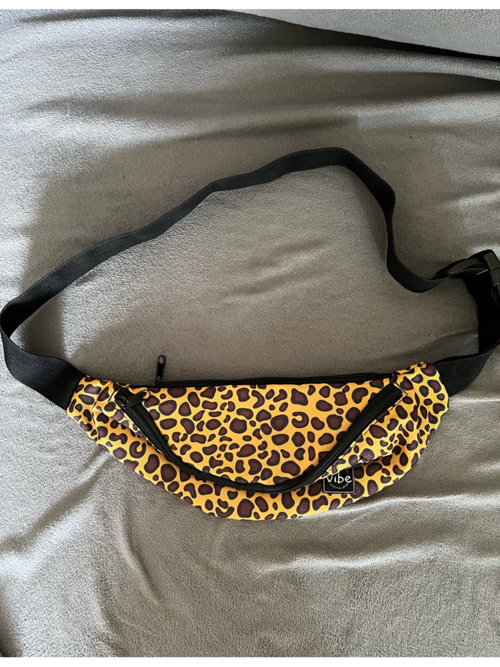 Vibe Leopard Print Belt Bag - Yellow/Brown